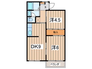 ＫＳハイムＢ棟の物件間取画像